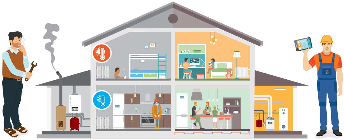 Монтаж систем отопления